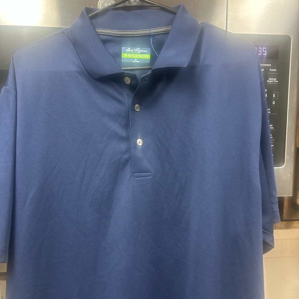 Ben Hogan Performance Men’s Navy Polo Shirt Sleeve Size XL